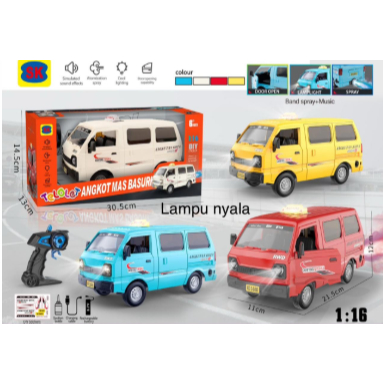 Mainan Anak RC TELOLET ANGKOT MAS BASURI 5002-8 / Mobil Angkot Remote Control SK 5002-8