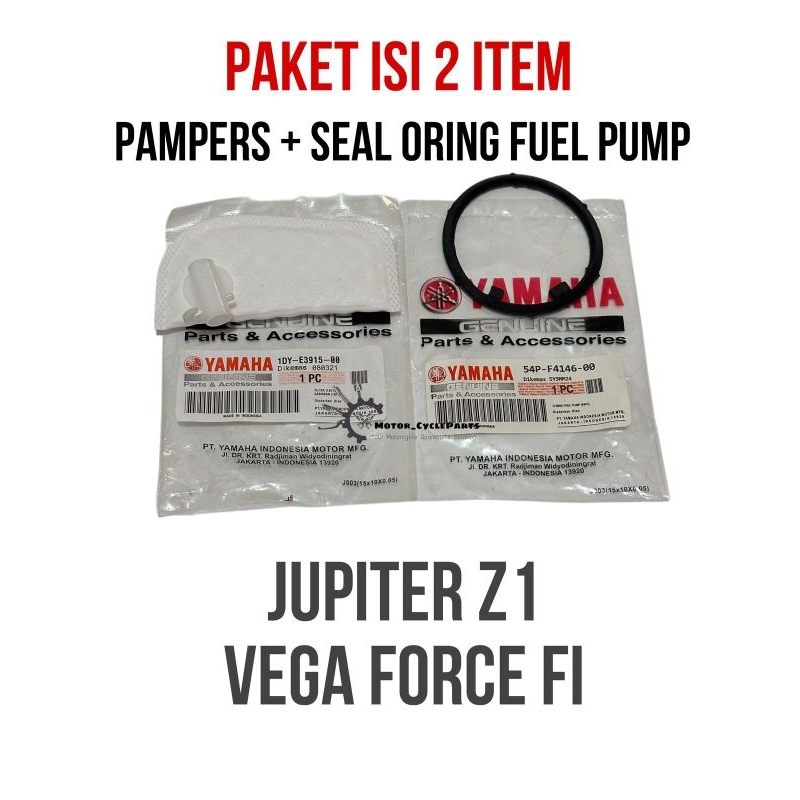 Paket Filter Fuel Pump + Seal Oring Fuelpump Yamaha Jupiter Z1 Vega Force FI 1DY