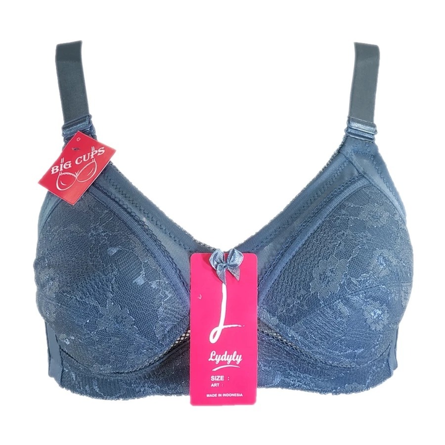 Lidily - Bra Lokal Big Cup Bh L021 | BH Big Size Tanpa Kawat Tanpa Busa | Underwear Wanita Jumbo | B