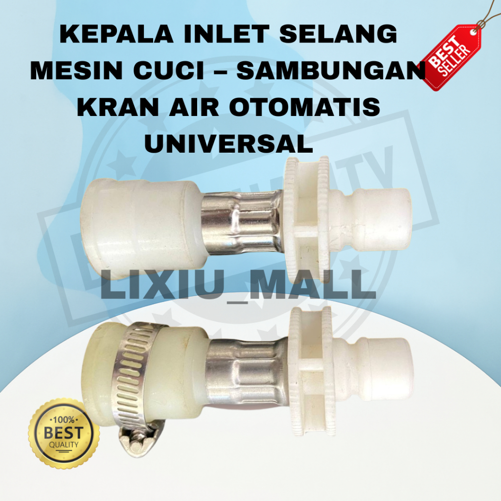KEPALA INLET SELANG MESIN CUCI – SAMBUNGAN KRAN AIR OTOMATIS UNIVERSAL