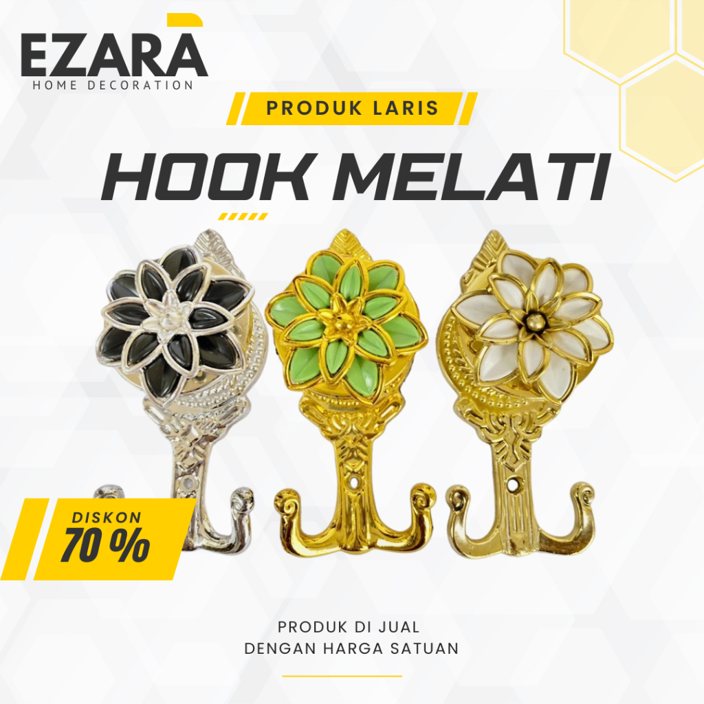 [EZARA] HOOK MELATI / HOOK GORDEN MELATI / PENGAIT GORDEN HOOK GORDEN MELATI/ CANTOLAN HORDENG / PEN