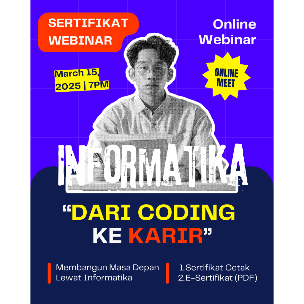 Sertifikat Webinar Informatika Resmi Nasional