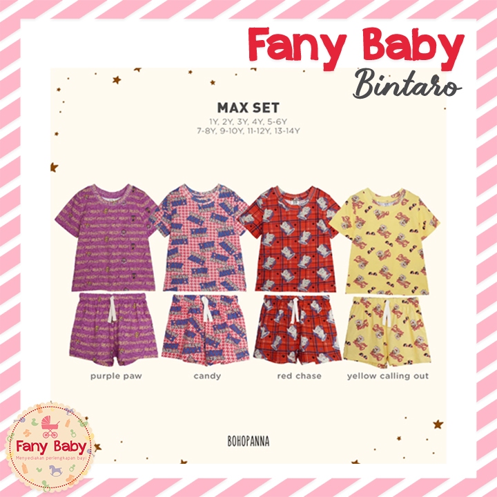 BOHOPANNA PAW PATROL MAX SET / SETELAN BAJU ANAK