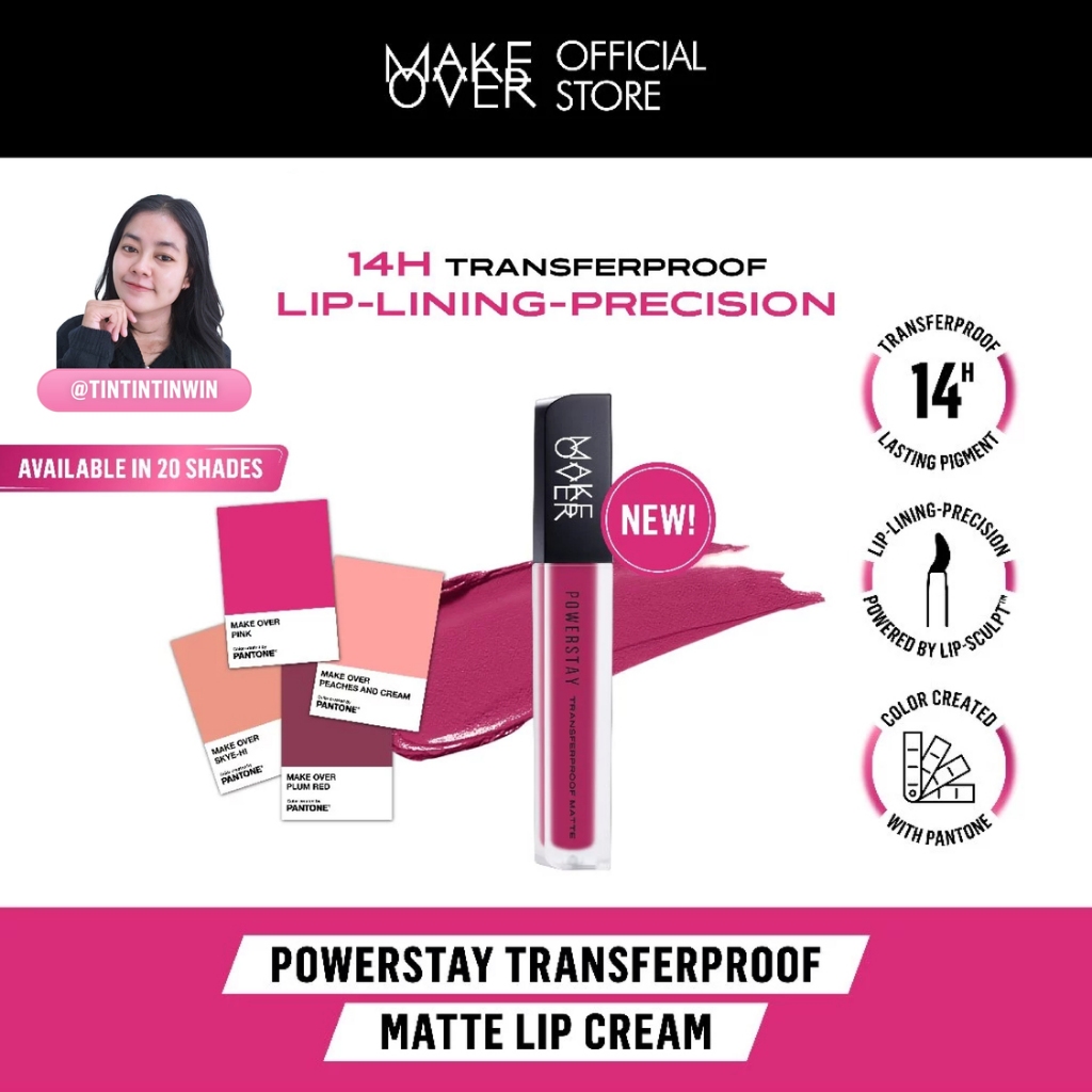 [TINTINTINWIN'S PICKS] MAKE OVER Powerstay Transferproof Matte Lip Cream - Lipcream x PANTONE Tahan 