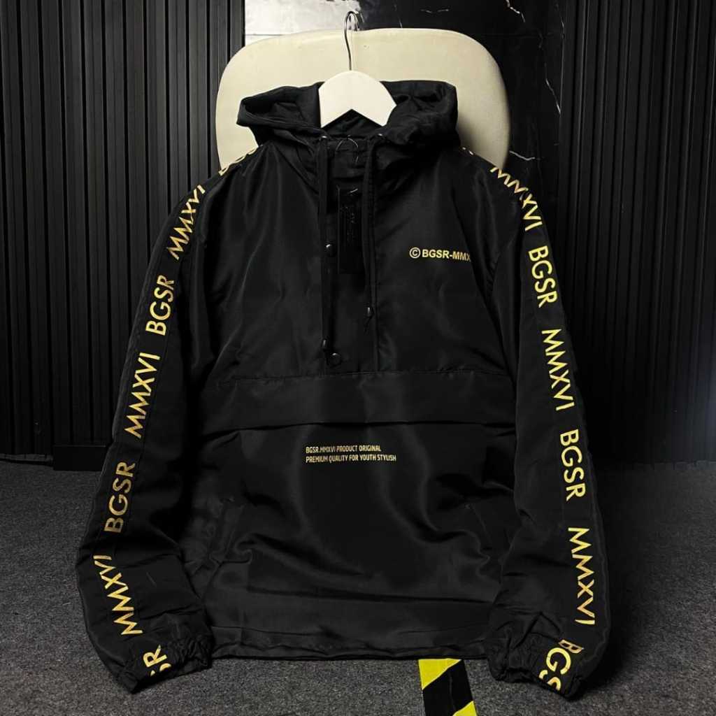 Jaket Cougle Pria Simple Polos Parasut Terbaru Cagoule Taslan Premium Import Terlaris Tebal Original