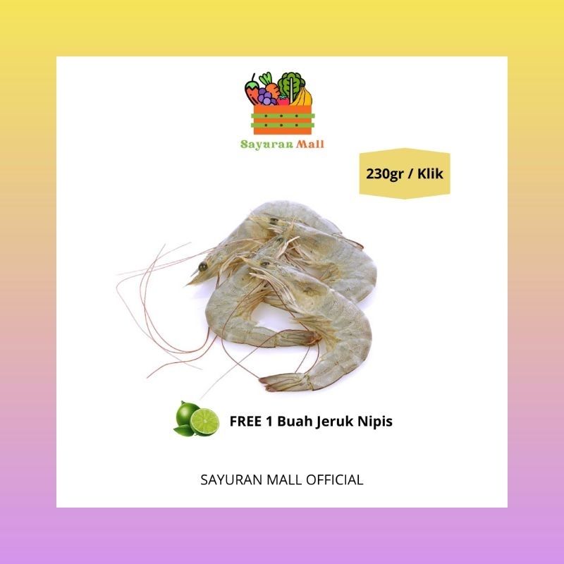 

250gr Udang Segar Ukuran Sedang | Seafood | SAYURANMALL