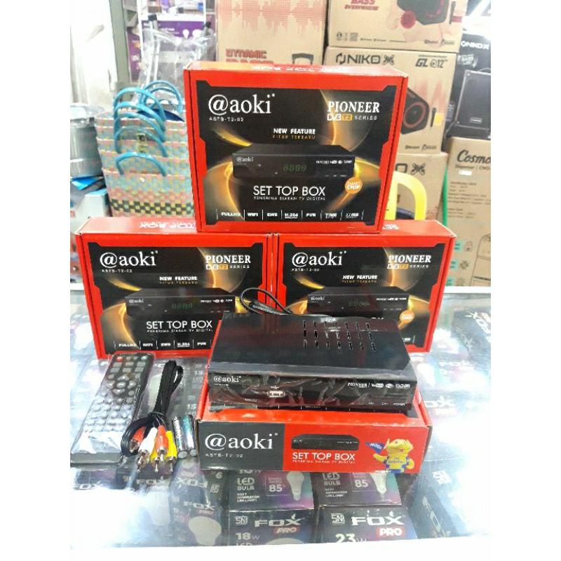 Stb/set top box/set bok Aoki alat perangkat siaran tv digital aoki