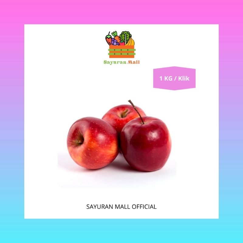 

1 KG Apel Merah Amrcn | Buah Segar | SAYURANMALL
