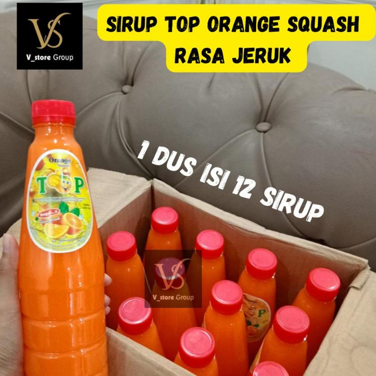 

(1DUS ISI12 SIRUP)SIRUP TOP ORANGE/SIRUP TOP RASA JERUK DAPAT 1 DUS