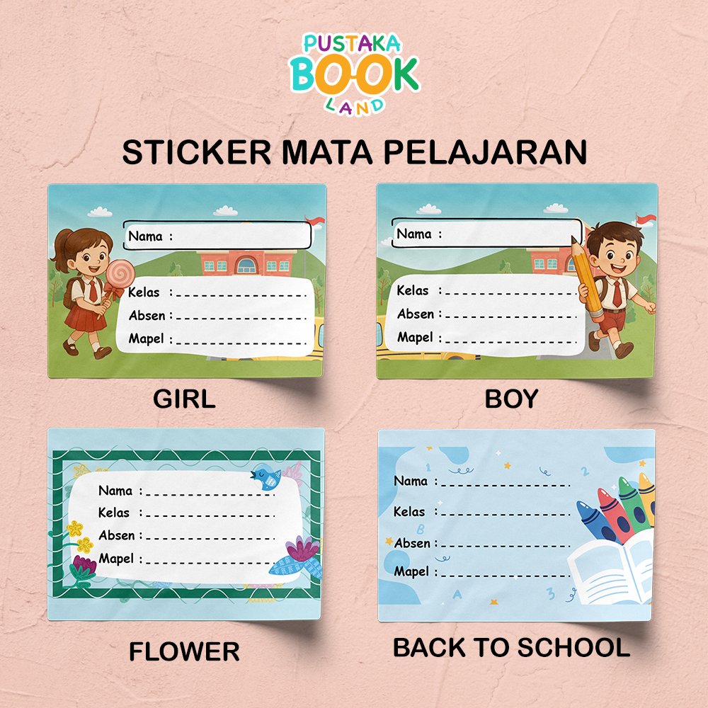 

Sticker Mata Pelajaran | Label Buku | Sticker Mapel