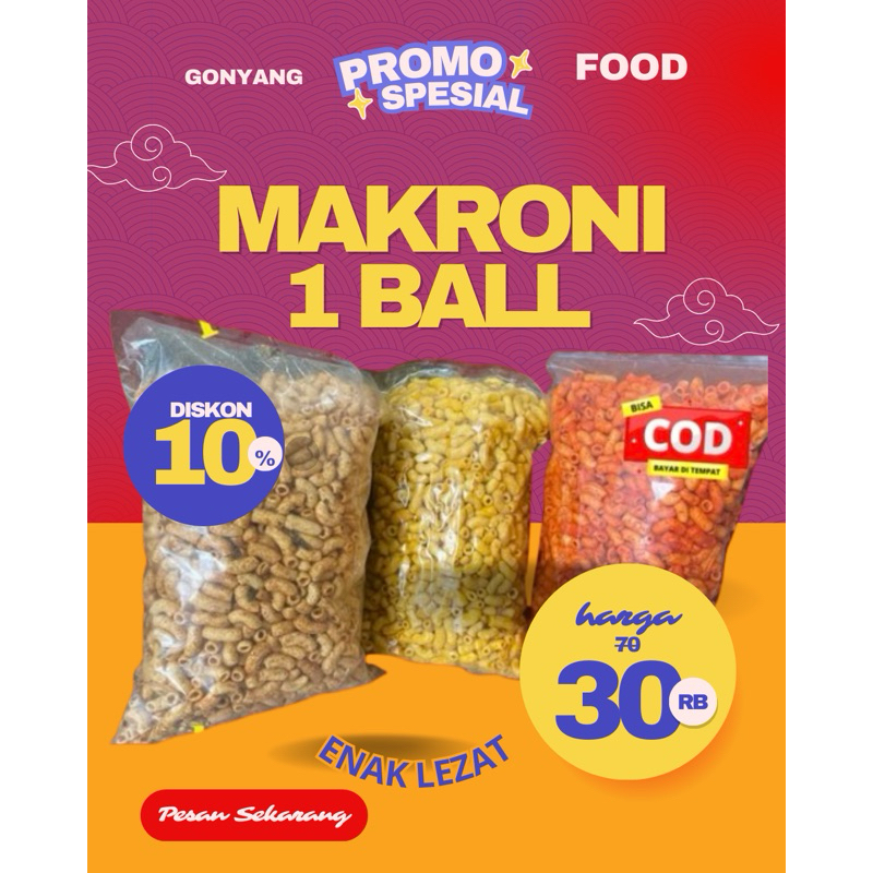 

Makroni bantat 1 kg 1 ball