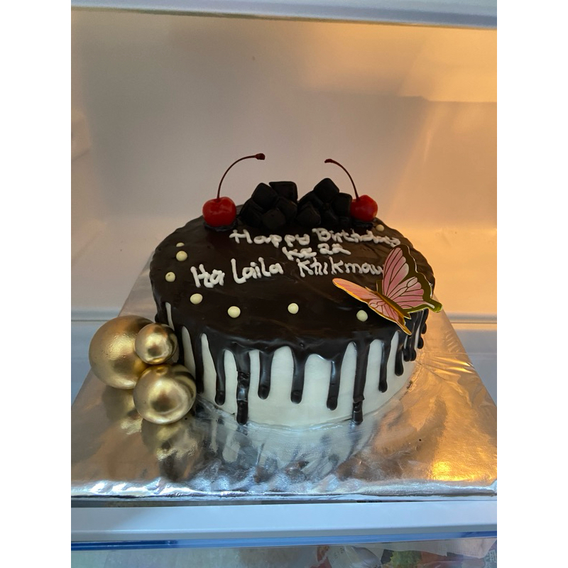 cake ulang tahun coklat