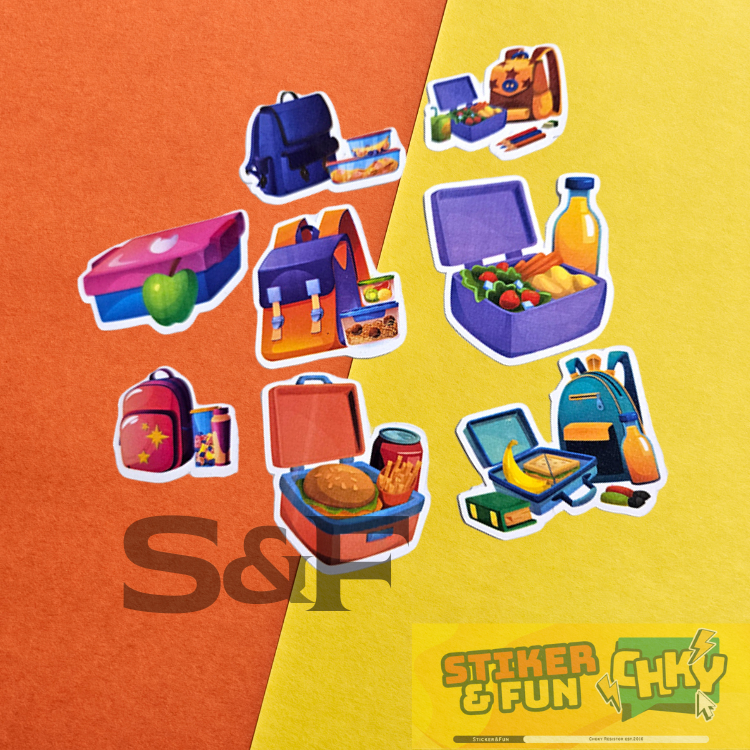

Stiker Sticker Vinyl Laminasi LUNCH BOX/KOTAK MAKAN SIANG