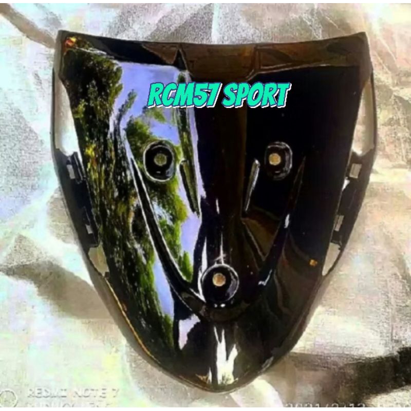 panel dasi tameng depan suzuki smash new smash new warna hitam