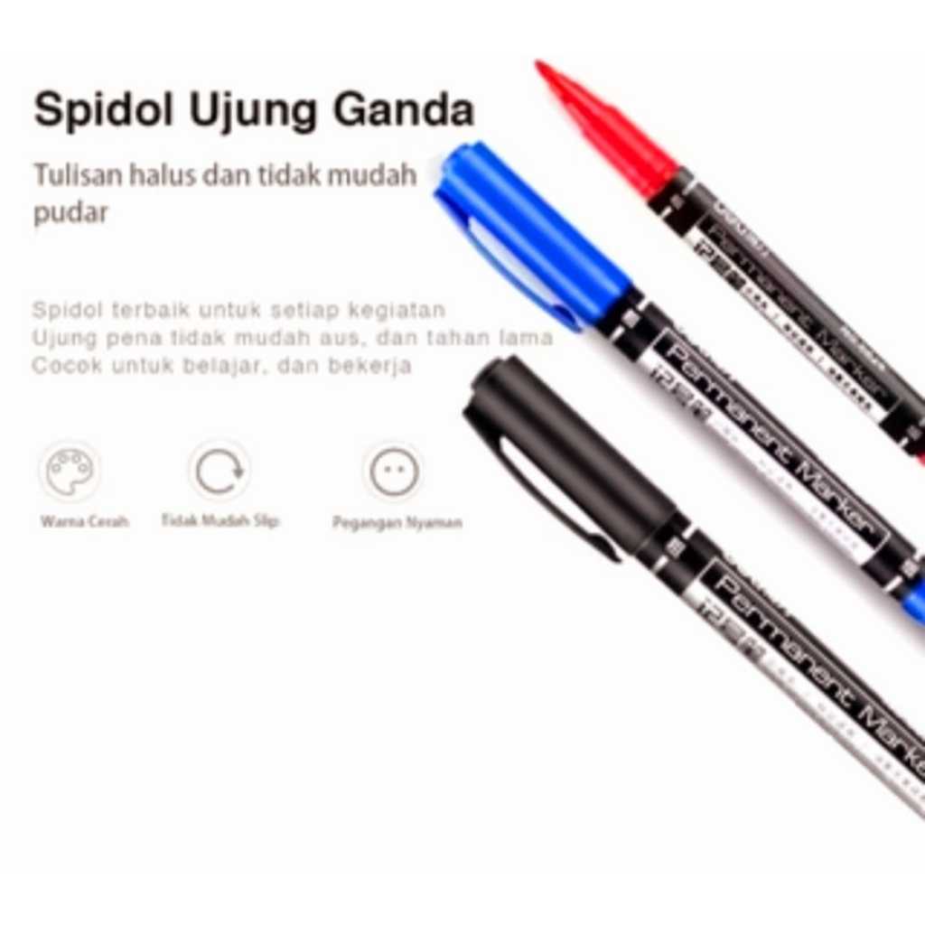 

SPIDOL DELI MATE PERMANENT MARKER U-104 HITAM BIRU MERAH TERMURAH