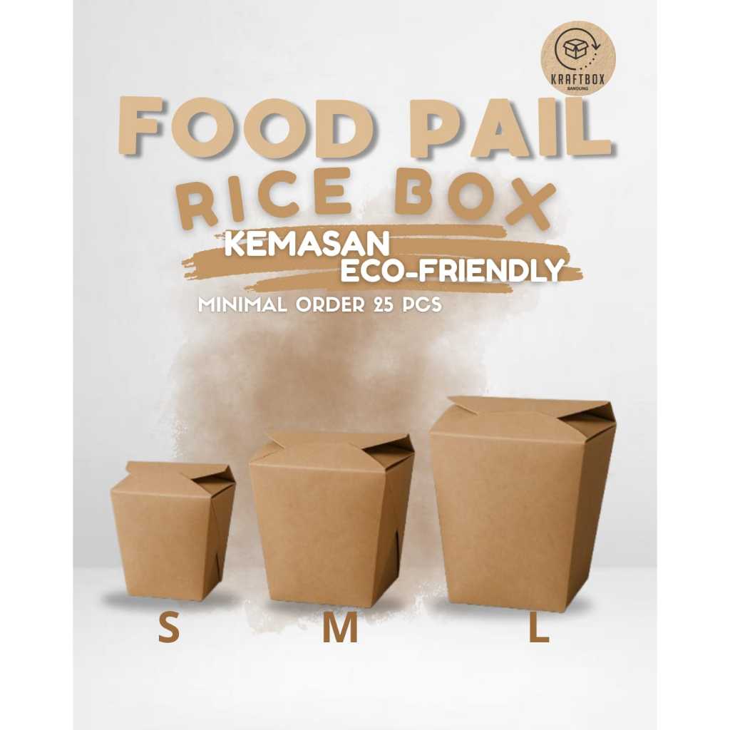 Food Pail / Rice Box Tersedia Mulai Dari Size S, M, Dan L
