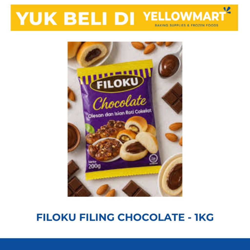 

Filoku Chocolate Filing - 1KG isian roti coklat