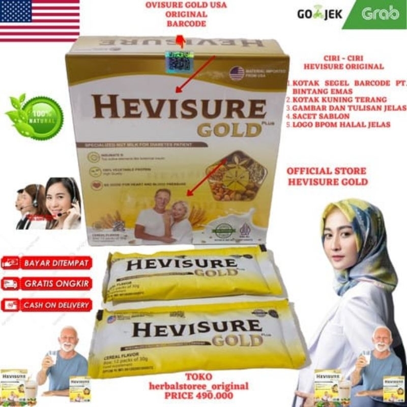 

HEVISURE GOLD ASLI ORIGINAL MILK SUSU OBAT DIABETES KENCING MANIS KADAR GULA RENDAH