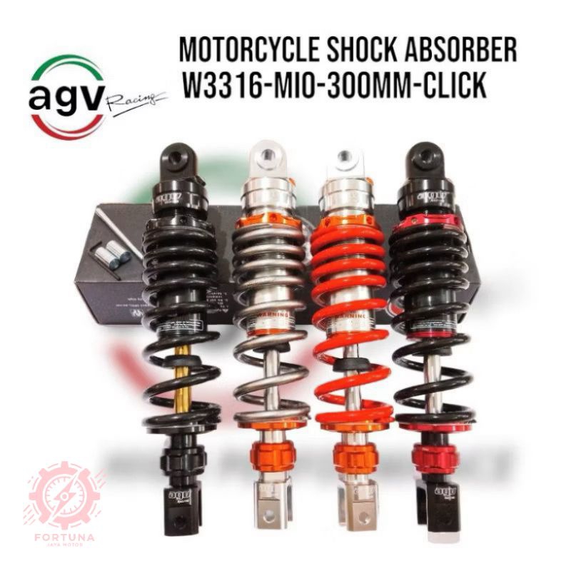 Shockbreaker Agv Belakang Klik Rebound Adjuster Matic 300mm Type W3316 For Mio MioSoal MioJ MioGT Xe