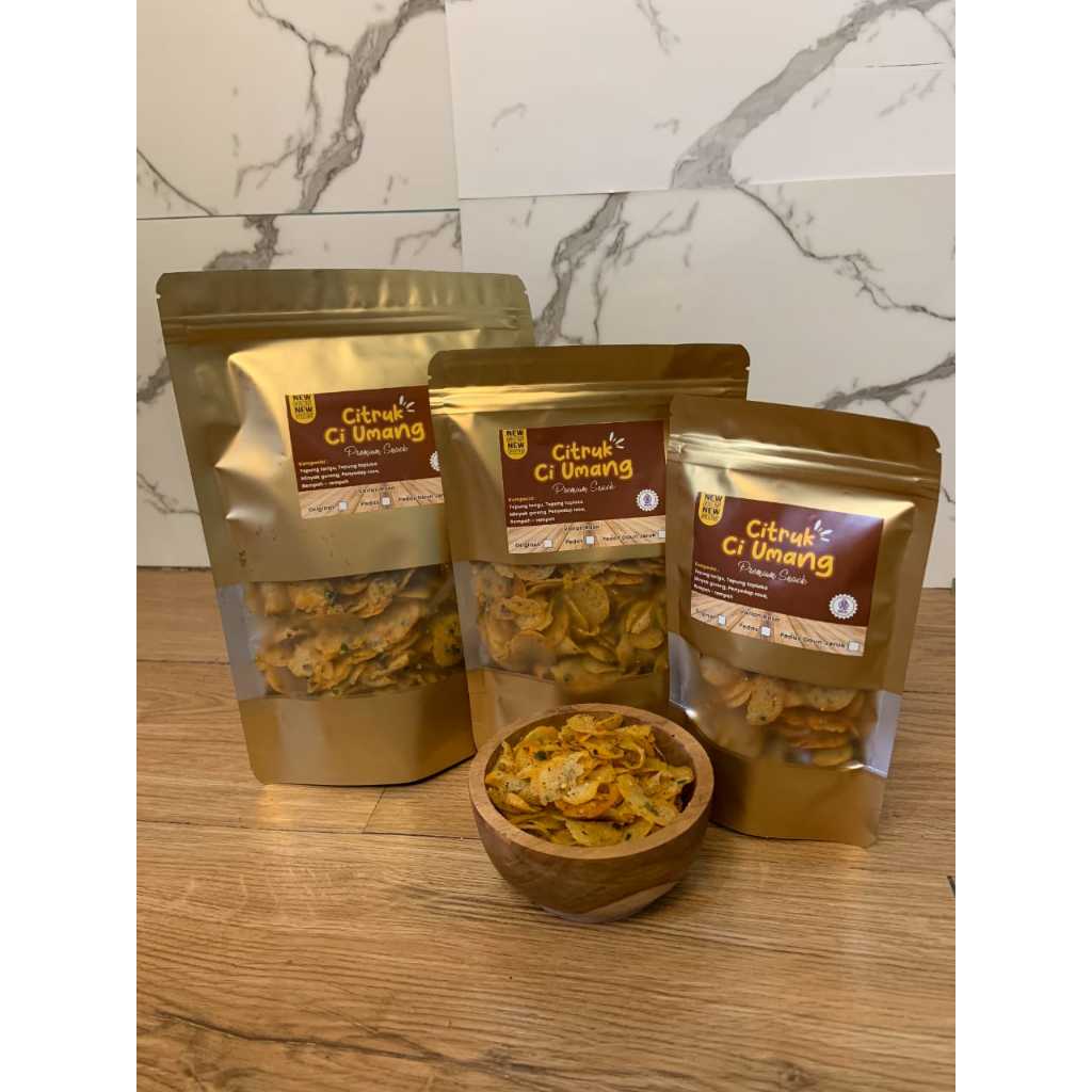 

{ Ci Umang } Keripik Citruk Premium Pedas Daun Jeruk Renyah Gurih Wangi