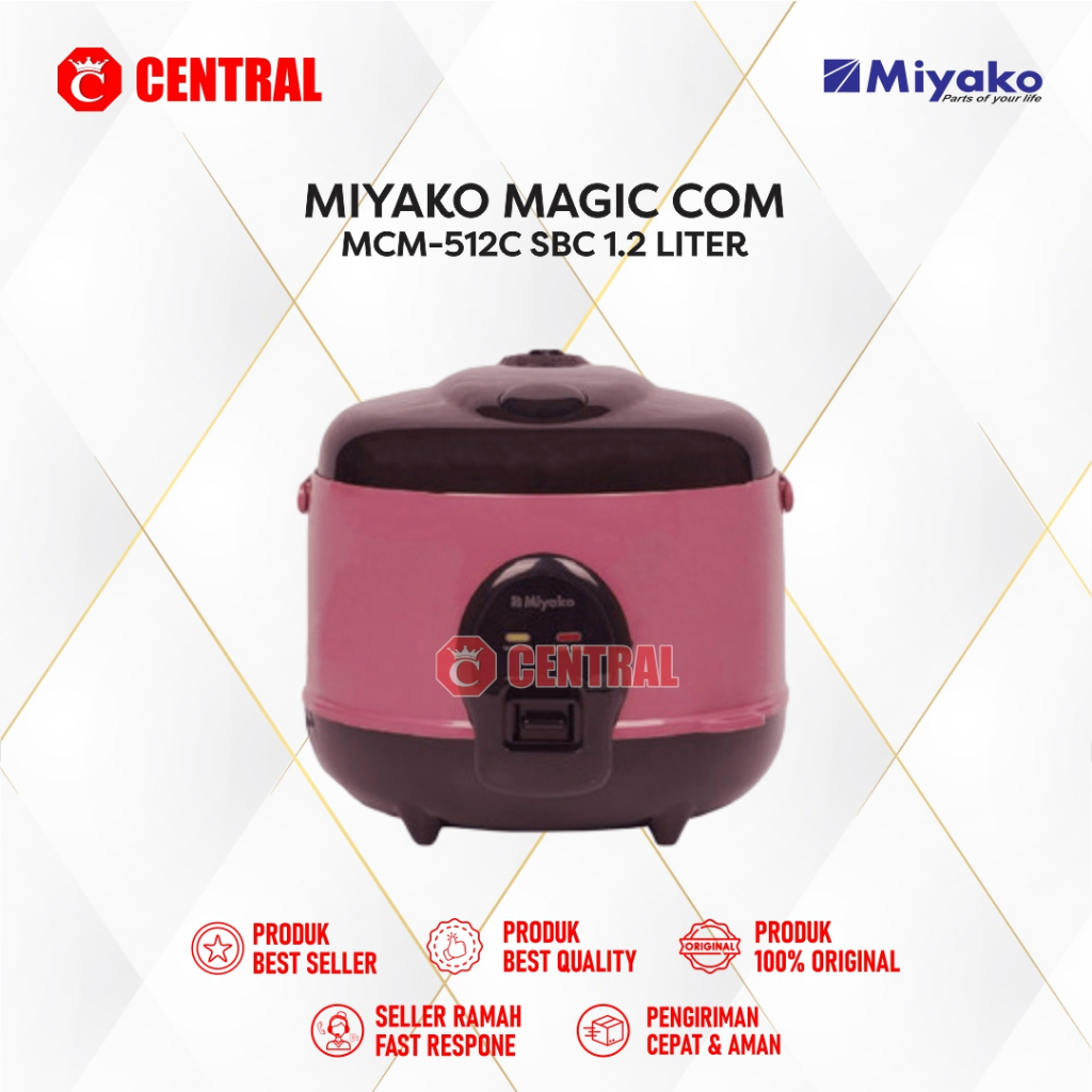 MAGIC COM MIYAKO MCM-512 SBC/ MCM-512 C SBC /RICE COOKER MIYAKO 512C SBC 512 C 1.2 LITER