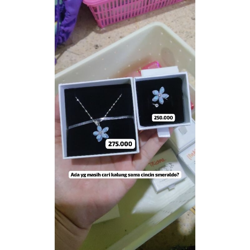 (READY INA ) kalung CINCIN SMERALDO
