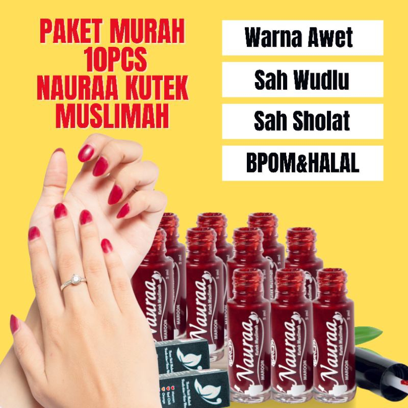 PAKET USAHA 10PCS NAURA KUTEK MUSLIMAH MURAH
