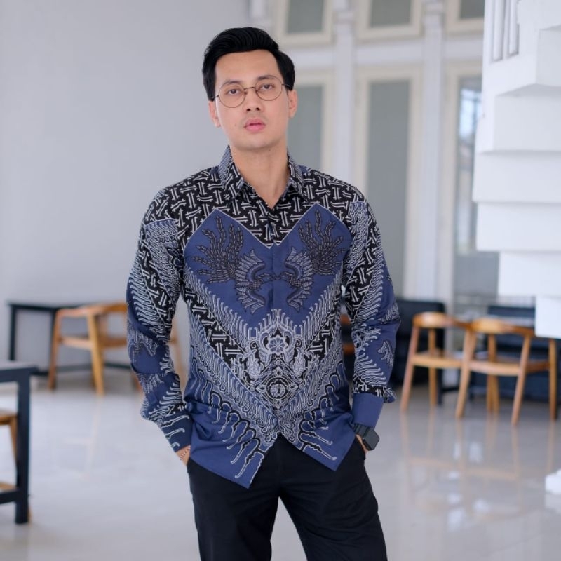 Batik Pria Lengan Panjang Original Full Furing Murah kasula terbaru moderen katun seragenan