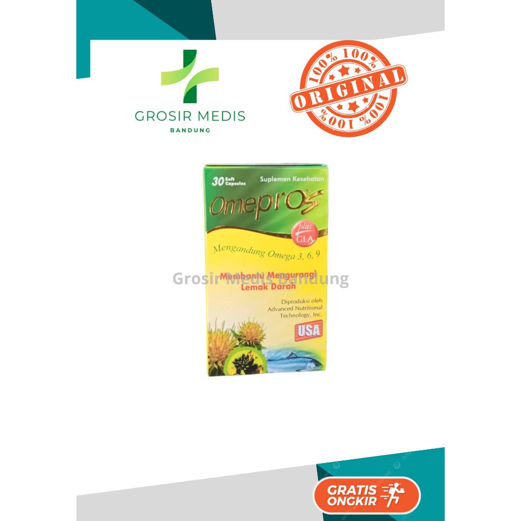 Omepros 30 Soft Capsules | Obat Penurun Kadar Kolesterol