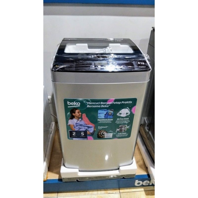 MESIN CUCI TOP LOADING BEKO BTLA 8008S KAPASITAS 8 KG GARANSI RESMI