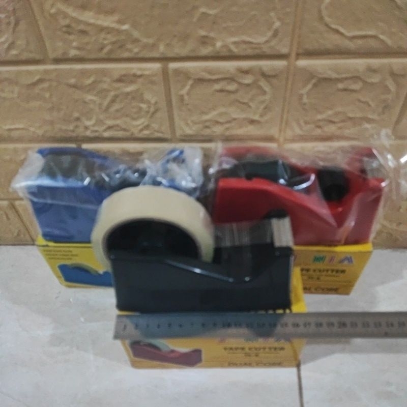 

isolasi TAPE DISPENSER Tempat Isolasi 1 inch Tape cutter | Tempat Lakban