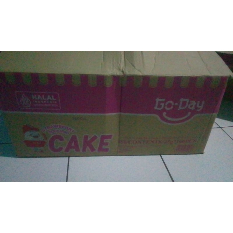 

go-day strawberry fravored cake