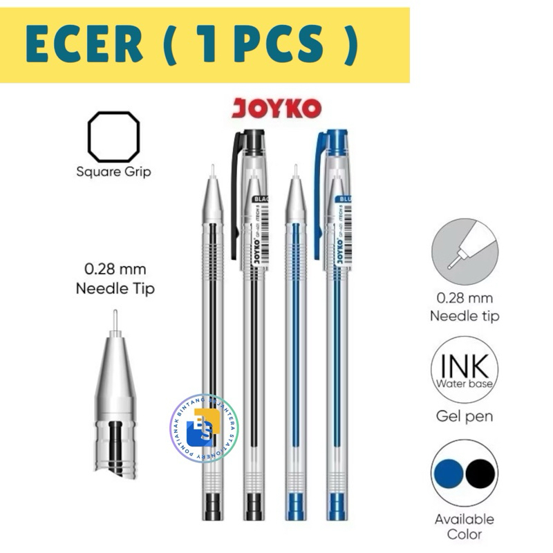 

Gel Pen Pulpen Pena Joyko GP-401 I-Tech 0.28 mm