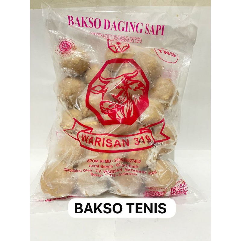 

Bakso Warisan Tenis isi 25 Butir Berat 850g