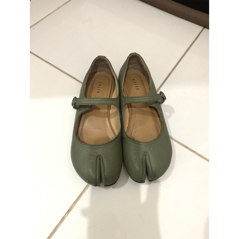 Cajsa Tabi Shoes Sage (PRELOVED)