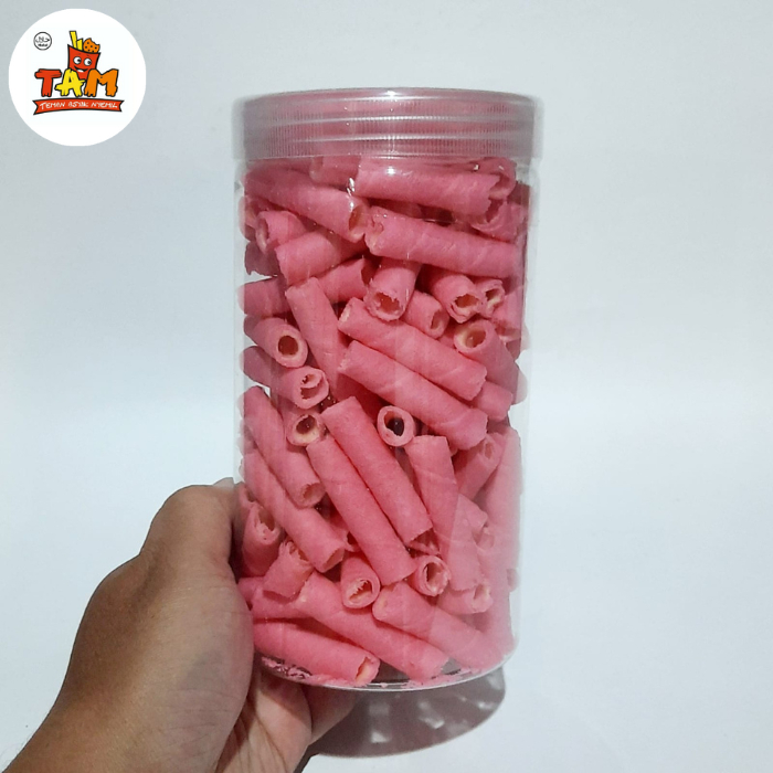 

Wafer Astor Strawberry 250 Gram (Toples 1 Liter) - Tam Snack