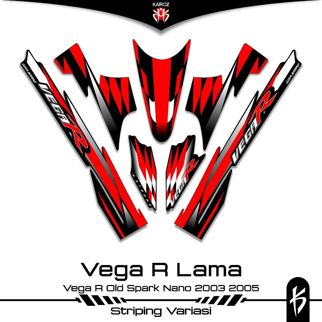 STRIPING VEGA R LAMA SKU 15 STIKER STICKER YAMAHA VEGA R OLD 2003 2005 110 LAMA SIRIUS SPARK NANO
