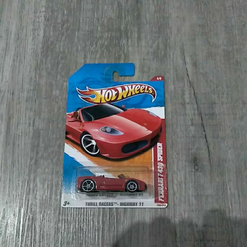 hotwheels error ferrari f430 spider