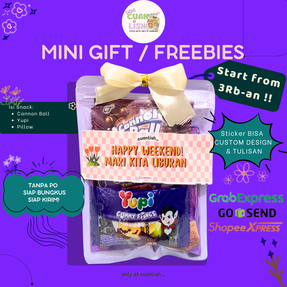 

WARNA UNGU | MINI GIFT SNACK | FREEBIES MURAH | SOUVENIR SNACK MINI | SNACK MINI ACARA | SNACK ULANGTAHUN