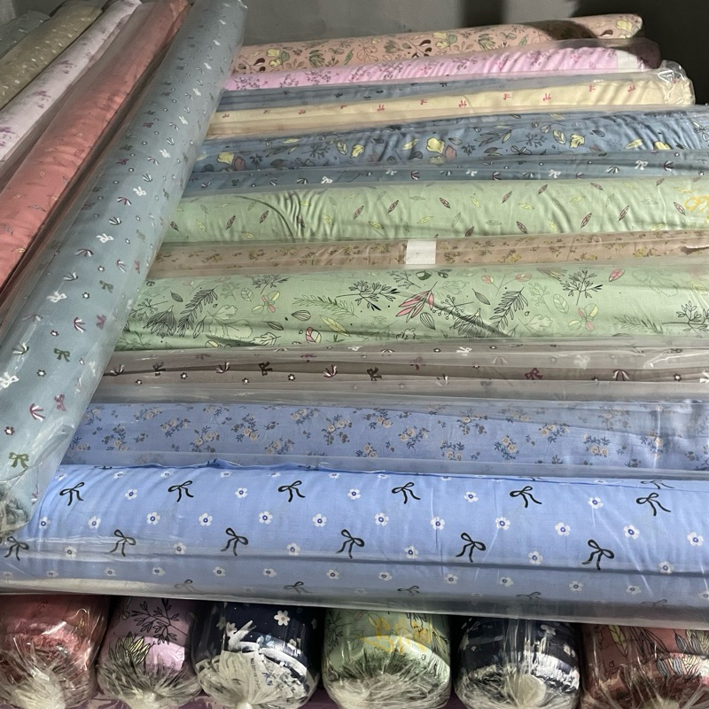 Kain Rayon Premium Meteran Motif Bunga Terbaru