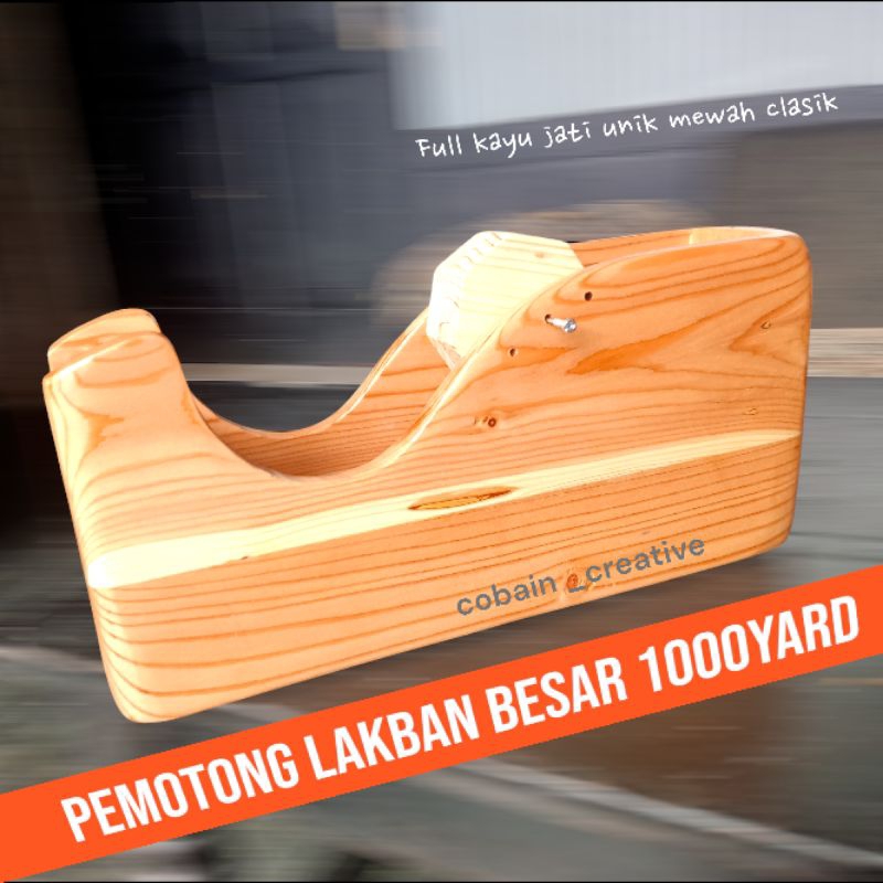 

Alat potong lakban jumbo 1000yard full kayu
