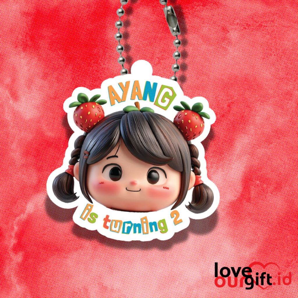 

CUSTOM hangtag 1 sisi untuk birthday ulang tahun