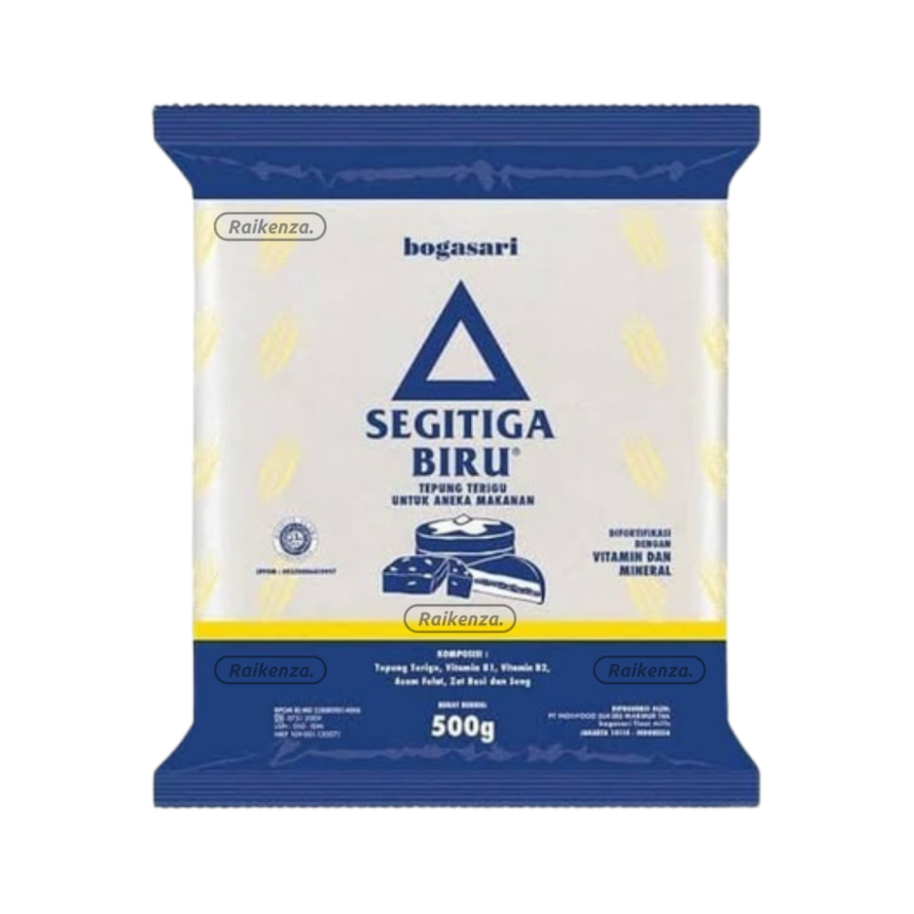 

Terigu Segitiga Biru Kemasan 500 Gram Bogasari Ekonomis
