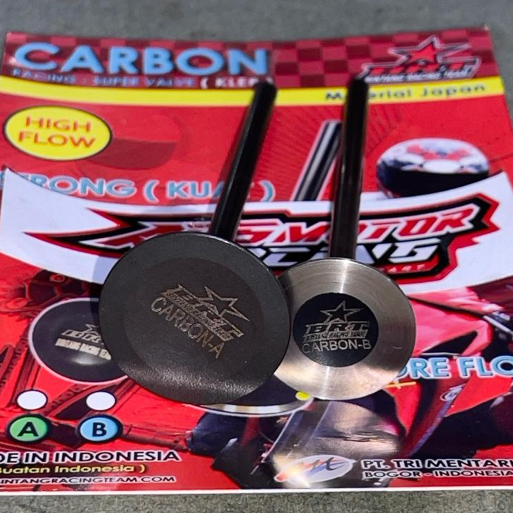 KLEP BRT CARBON BATANG 4,5 MM AB KLEP A 19 20 21 22 23 24 25 KLEP B 26 27 28 29 30 31 32 33 34