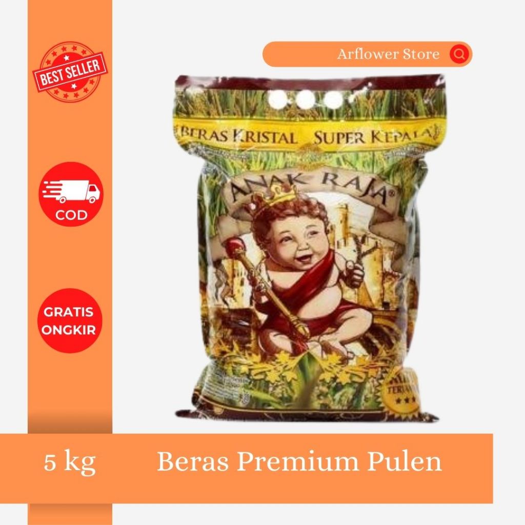 

Beras Anak Raja 5 Kg Premium Pulen