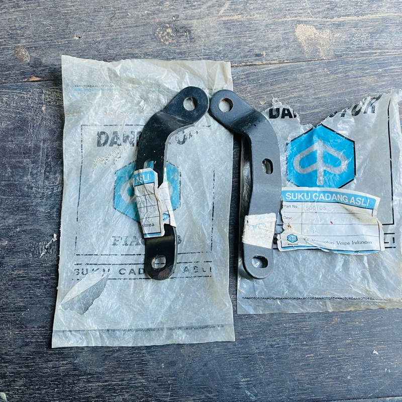 Dudukan Spion Vespa Excel Original Nos  Danmotor Biru