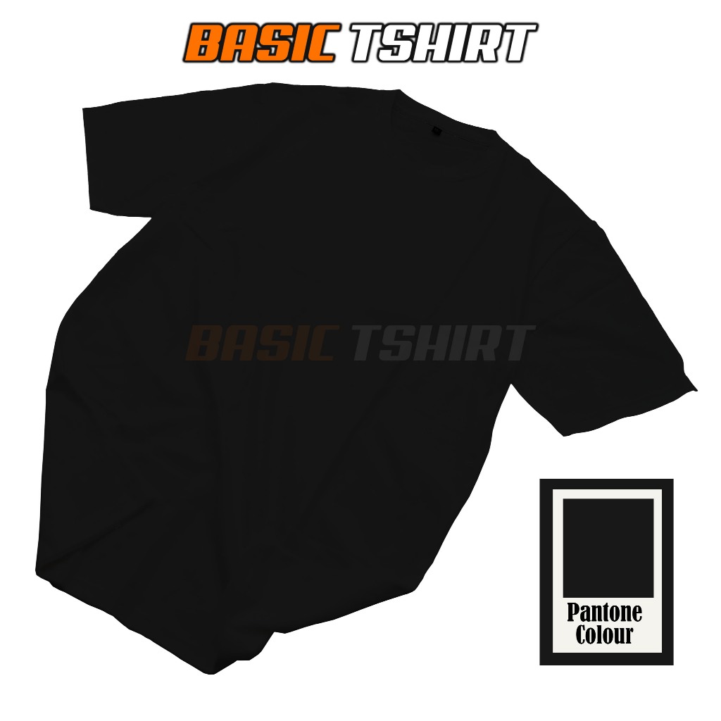Kaos Polos Hitam Cotton Combed 30s