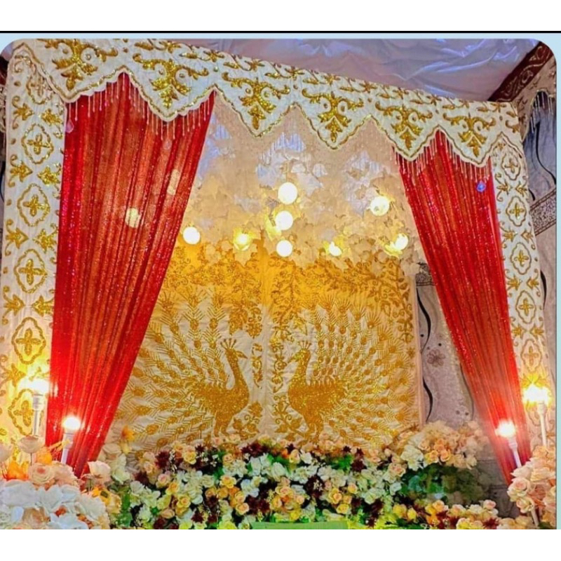 Pelaminan pengantin Bugis makassar/lamming satu pintu