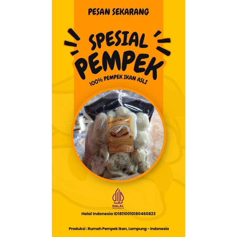 

PEMPEK IKAN ASLI Isi 10pcs Varian: MIX ADAAN (Lenjer, Mini Kapal Selam, Adaan) FREE KUAH CUKO