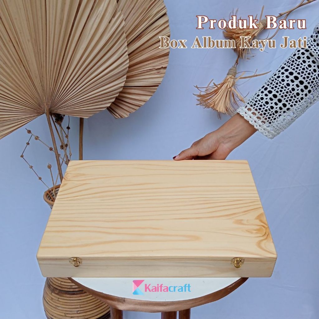 BOX ALBUM FOTO | TEMPAT MENYIMPAN ALBUM FOTO BAHAN KAYU JATI